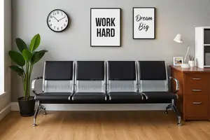 Office Bench ; 4-seater Reception Office Bench
