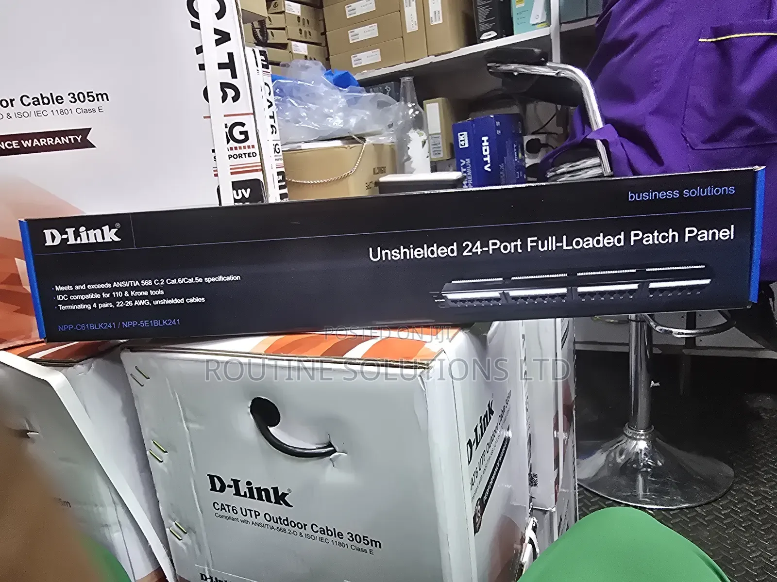 D-Link Cat6 24 Port Patch Panel