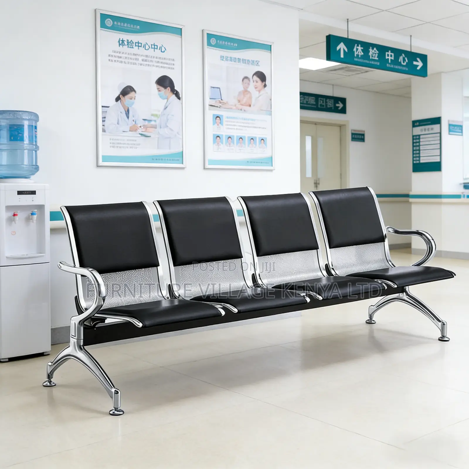Office Bench ; 4-seater Reception Office Bench