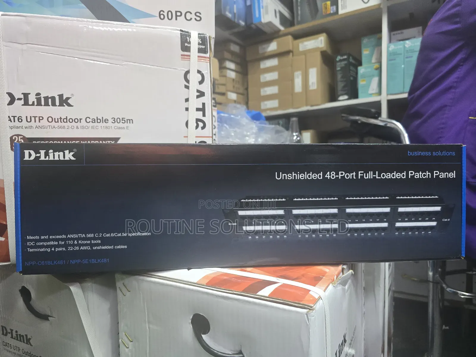 Dlink 48 Port Cat6 Patch Panel