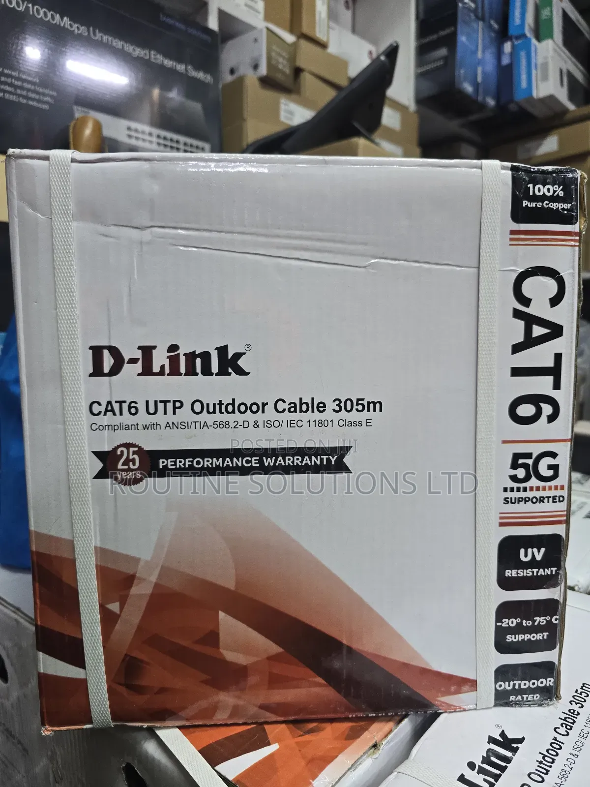 D-Link Cat6 Utp Outdoor Cable 305m