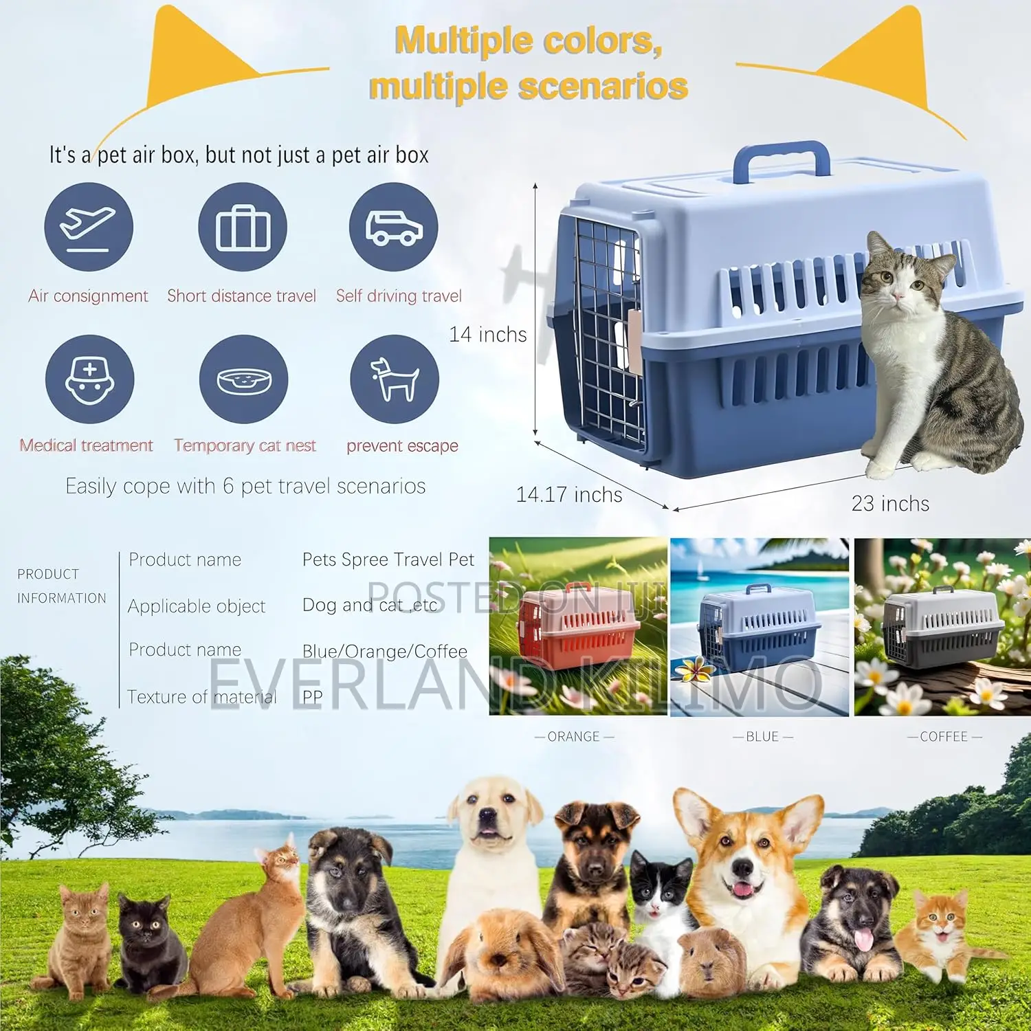 Travel Carrier for Pets-S