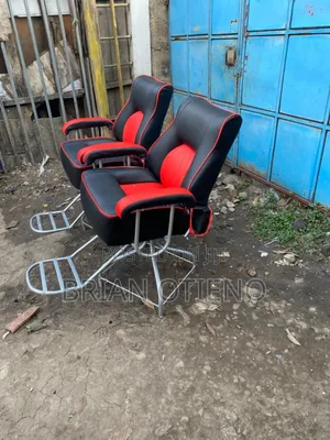Silver Rotating Barber Chairs
