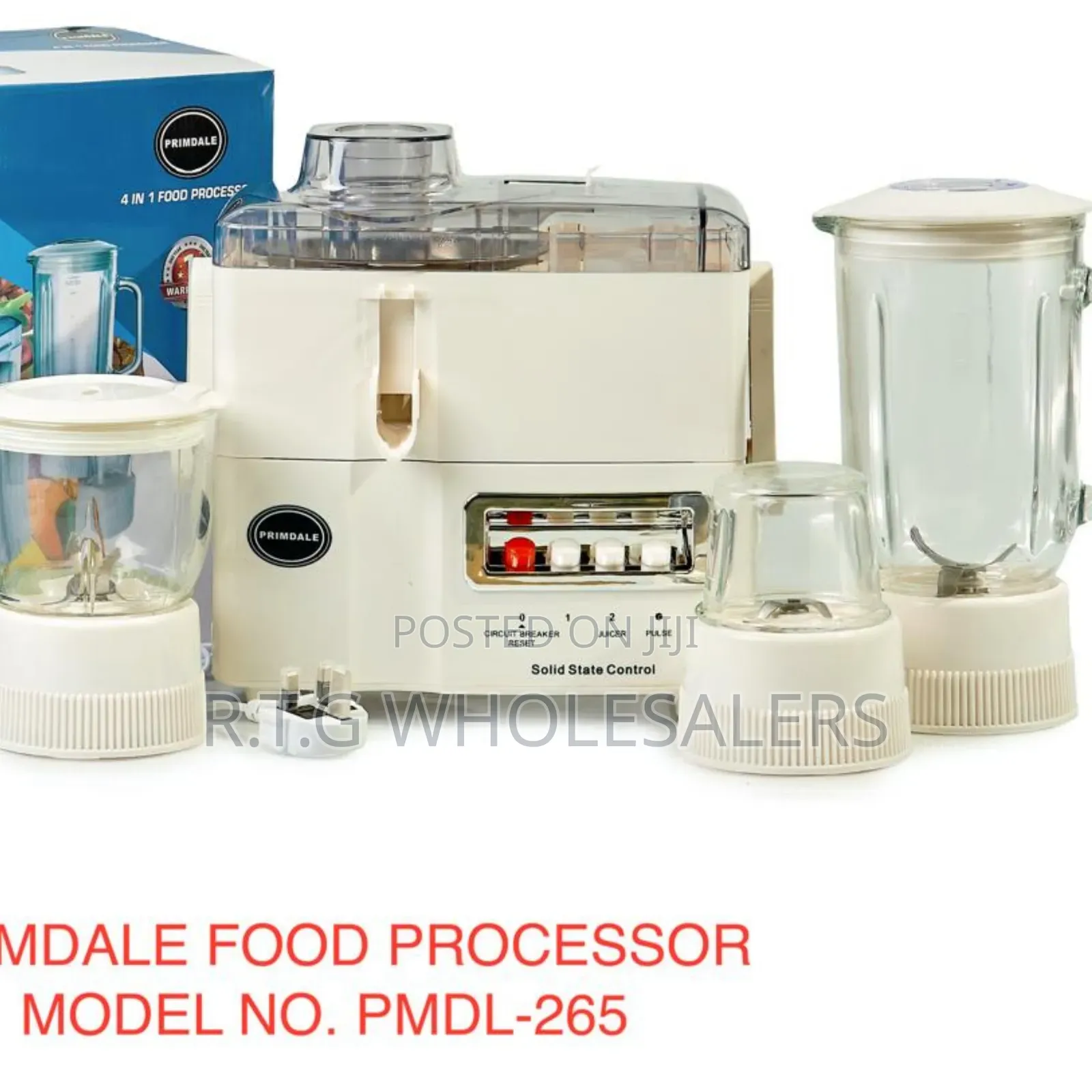 Primdale 4‐In‐1 Juicer Blender Grinder and Mill Kitchen Processor