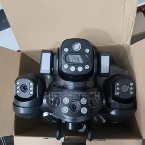 4lens Dual Panel Solar Powered CCTV Camera