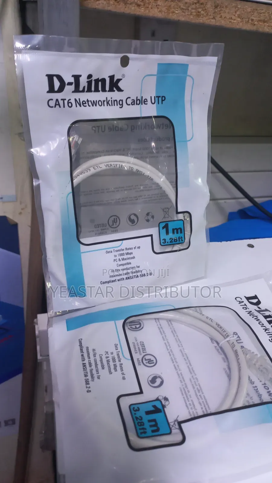 D Link Cat6 1 MTR Patchcord Utp