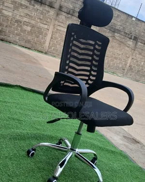 Adjustable Mesh Executive Chair – Headrest Lumbar Support