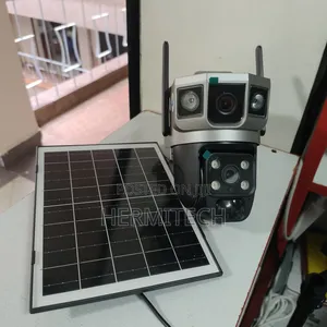 Dua Panel Solar Powered PTZ Surveillance Security 4g CCTV