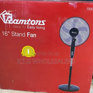 Ramtons Rm/572 18′′ Black Standing Fan, 3‐Speed