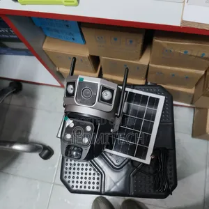 Dual Lens Solar Powered PTZ Surveillance Camera