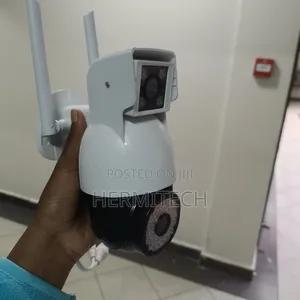 White Dual Lens CCTV Camera Electric Models Wifi 4g Enabled