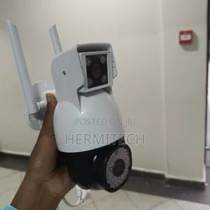 White Dual Lens CCTV Camera Electric Models Wifi 4g Enabled