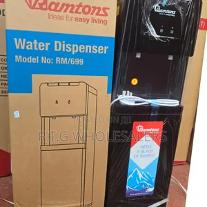 Ramtons Black Water Dispenser With Hot + Normal Outlets