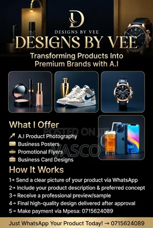 A.I Product Photography and Design Services