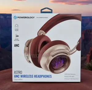 Powerology Astro Anc Wireless Wired Headphones Bluetooth Multipoint.