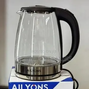 Ailyons Transparent 1.8 L Water Kettle – Fast Boil, Auto Shut‐Off