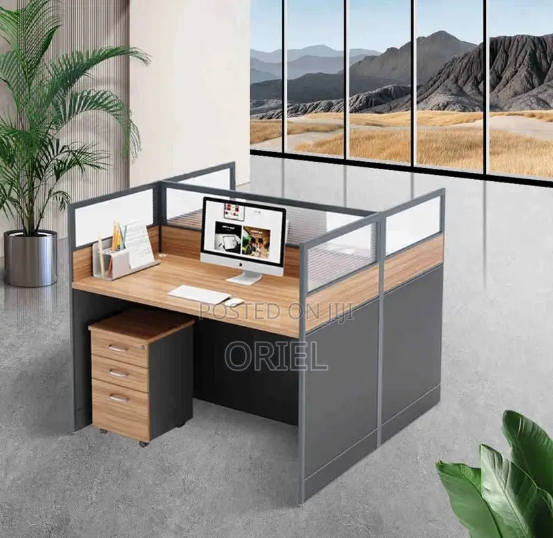 Workstation; Multi-Functional Dual Office Workstation Unit