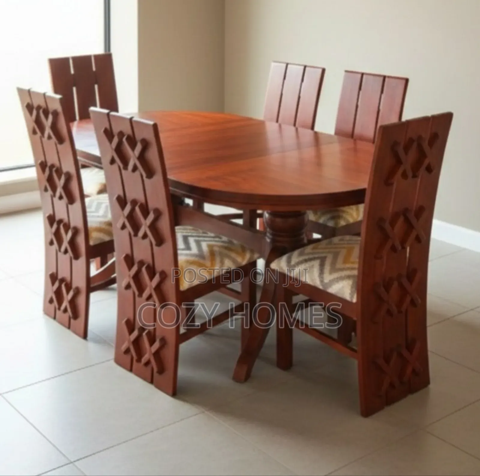 An Oval 6 Seater Dining Table Dining Table With a Balanced Design