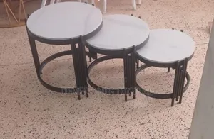 3 in 1 Executive Pure Marble Table