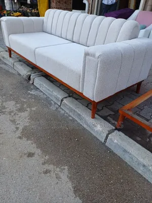 Cream Fabric 3 Seater Sofa