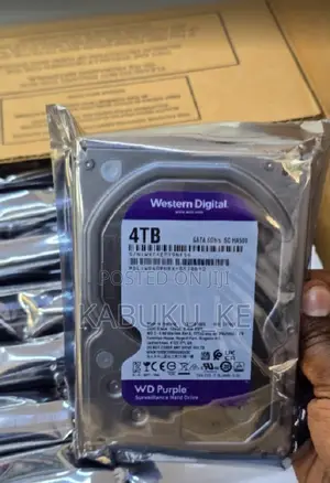 CCTV 4tb Surveillance Internal Hard Disk- Western Digital Purple