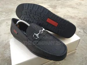 Men Casual Designer Rubber Sole Leather Loafers Shoes