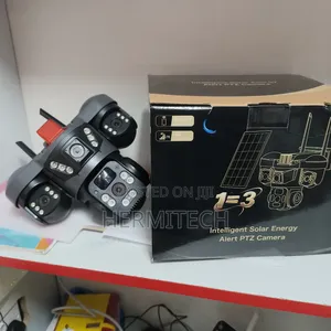 4g Enabled CCTV Camera With 3lens Solar Powered