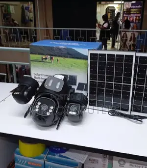 Multi-User Access 12mp 4g PTZ Rotating Triple Lens Solar CCTV Camera