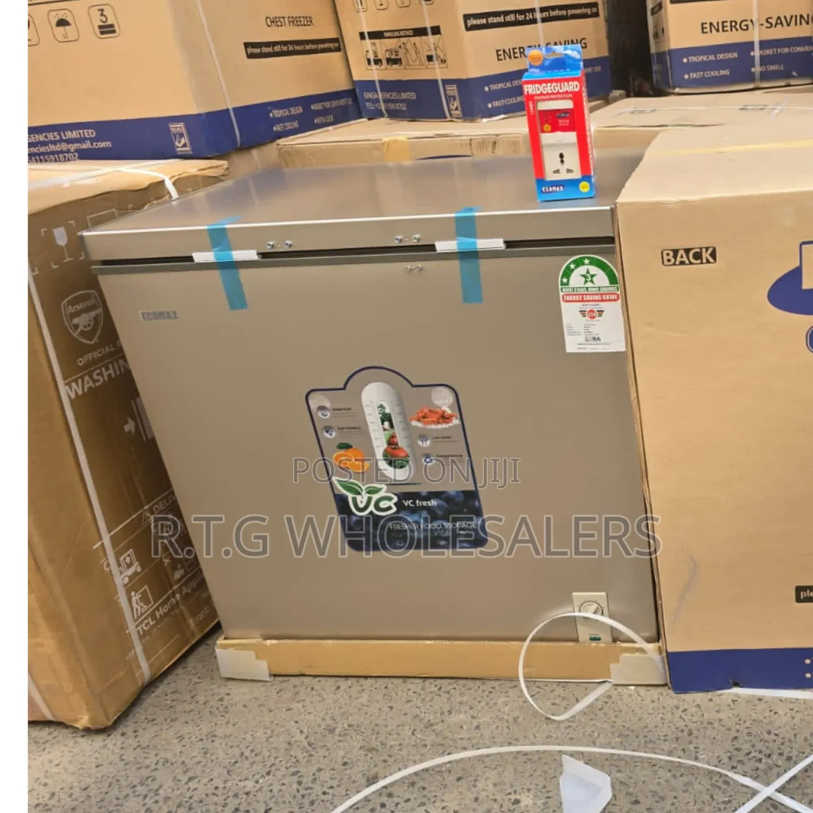 60 Litres Ecomax Chest Freezer With Fridge Guard