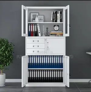 Office Cabinets: 2-door Lockable Steel Storage Cabinet With Safe