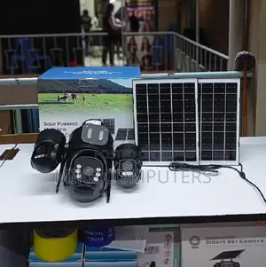 Hieasy4g PTZ Rotating Triple Lens Motion Camera With Solar Flood Light