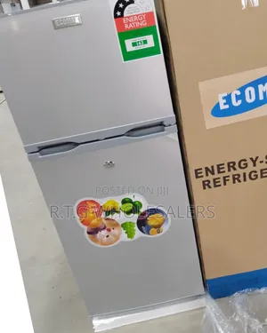 Ecomax 118 L Energy‐Saving Double Door Fridge – Silver