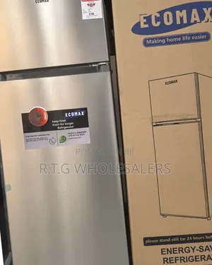 Ecomax 230 L Energy‐Saving Double Door Fridge – Dark Silver Finish