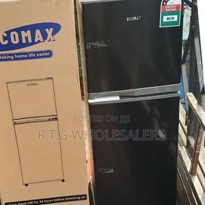 Ecomax 138 L Energy‐Saving Double Door Fridge – Dark Silver Finish