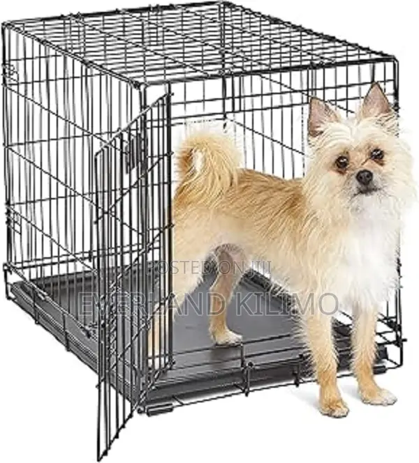 Portable Dog Cage With Secure Lock-S