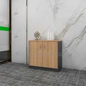 2-door Wooden Credenza Storage Cabinet
