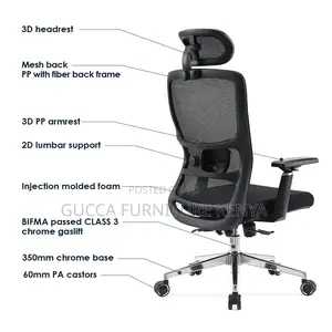 Ergonomic Executive High-back Study Desk