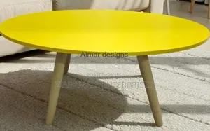 Nordic Oval Coffee Table Modern Simplicity Meets Playful Color