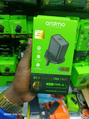 Oraimo 25w Gan Ultra Fast Charger