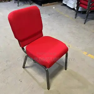 Modern Red Fabric Banquet Conference Chair