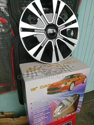 15 Inch Wheel Cover Kit Silver Black Set of 4pcs