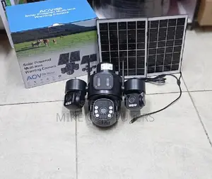 Human Detection 4g PTZ Triple Lens Camera With Solar CCTV
