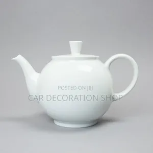 1l White Porcelain Ceramic Tea Pot