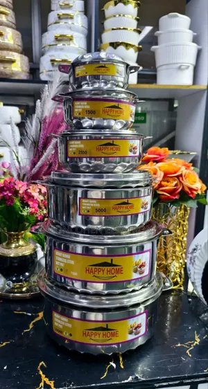 6pcs Happy Home Stainless Steel Hotpots