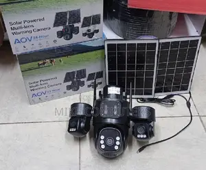 Smart Home Security 12mp 4g Solar CCTV Camera With Dual Panel