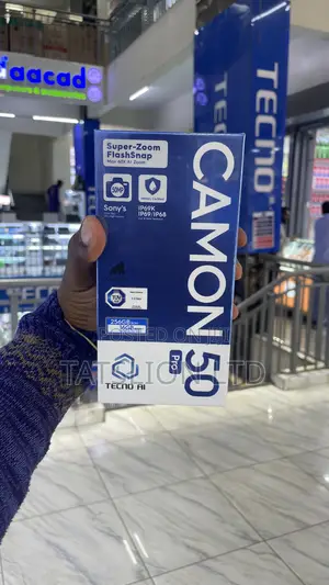 New Tecno Camon 50 256 GB Black