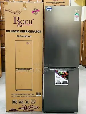 Roch No Frost (Rfr-400db-B) 2 Door Fridge - Bottom Freezer- 330 LTRS