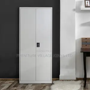 Filing Cabinet Storage Unit 2 Doors 5 Compartments Adjustable Shelf