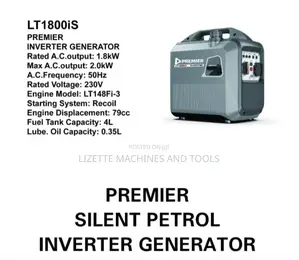 Premier 1.8kw Silent Petrol Inverter Generator Lt1800is