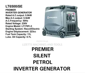 Premier 5.5kva Silent Petrol Inverter Generator Lt6500ise